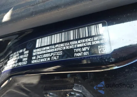 2018 Jeep Renegade Altitude 4X4 from USA, damaged, VIN ZACCJBBB5JPG73222